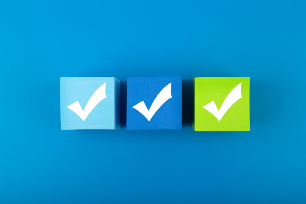Three checkboxes representing three performance drivers for manufacturing and distribution companies